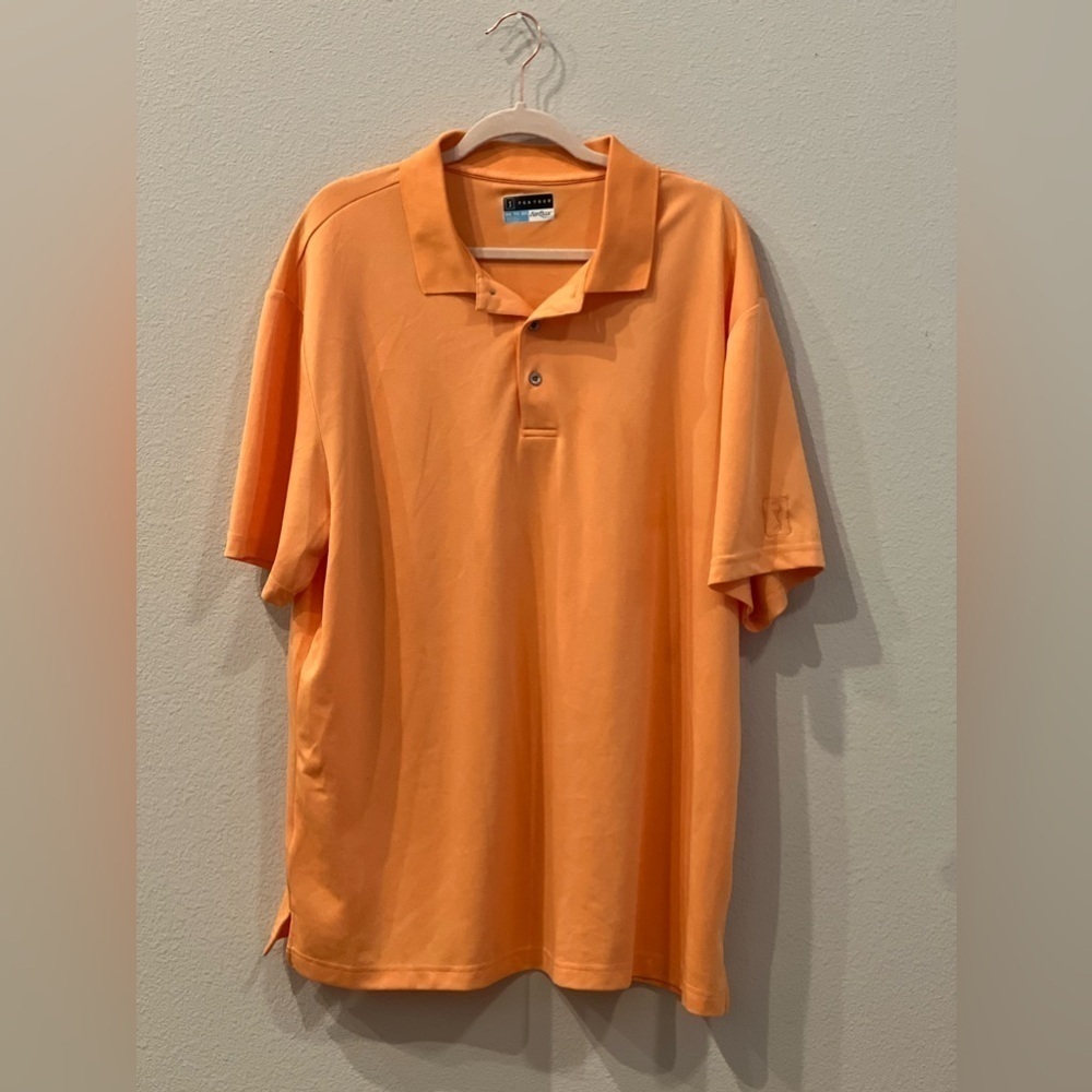 PGA Tour Pro Series Air flux Golf Polo Shirt Orange xxl